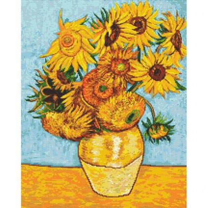 Cross Stitch Kit Sunflowers By Van Gogh Coricamo