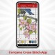S 10027 Схема за кръстат бод за смартфон - Зимен часовник