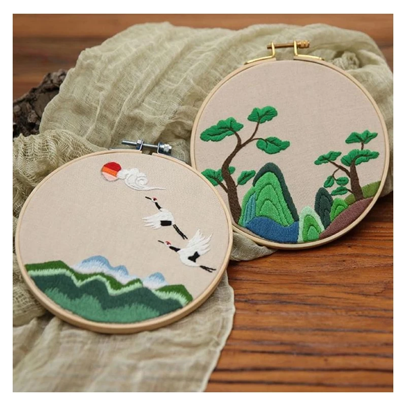 Embroidery hoop bamboo 12 cm - Coricamo
