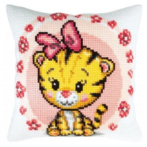 Cross stitch tapestry kit - Cushion - Best buddies - Coricamo