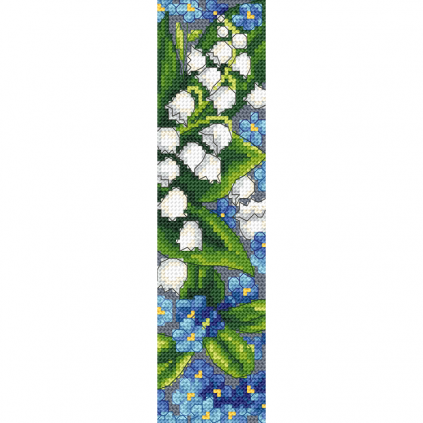Lot of 2 Bookmark Cross Stitch Kits Lace Thread Bookworm Floral sku3030