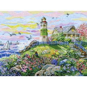 A Buddha Boat Decor Paintings ,Handmade Cross Stitch Embroidery Needlework  Cantor Set Counted Print On Canvas DMC 14CT /11CT From Stonewade, $36.19