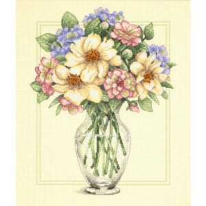 Dimensions Counted Cross Stitch Kit 11x11-Floral Crown Cat 16 Count
