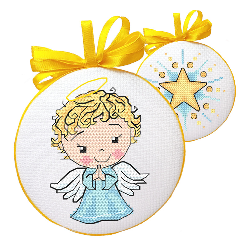 Angel Counted Cross Stitch Kits  Cross Stitch Kit Winter Angels - Lovely  Counted - Aliexpress