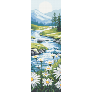 Nature Cross Stitch Pattern PDF Landscape Modern Cross Stitch Pattern  Forest Lake Mountain Woodland Counted Cross Stitch Chart Xstitch 