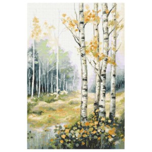 Z 10568 Cross stitch kit - Mysterious birches