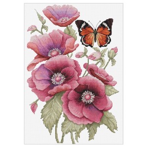 LS B7037 Cross stitch kit - The scent of anemones