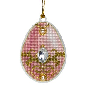 US 1003 Cross stitch kit - Easter egg - Pearl treasures III