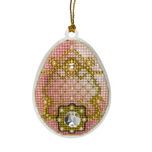 US 1002 Cross stitch kit - Easter egg - Pearl treasures II