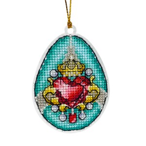 US 1081 Cross stitch kit - Easter egg - Royal treasure