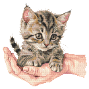 Z 10923 Cross stitch kit - Sweet kitty