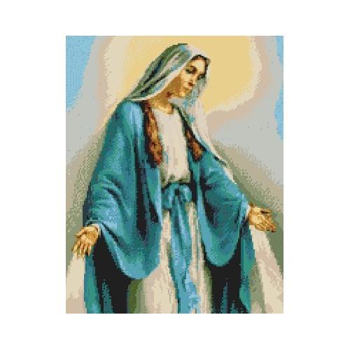 Printed cross stitch pattern - Our Lady of Miraculous Medal - Coricamo
