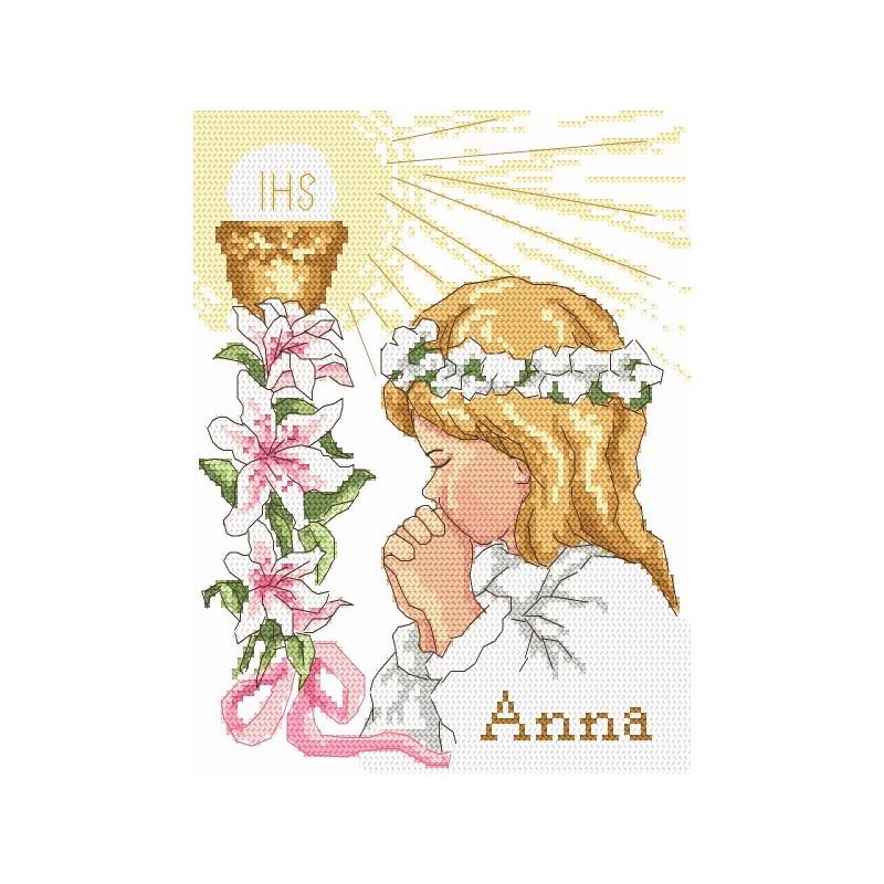 First Holy Communion - Girl - Cross Stitch pattern - Coricamo