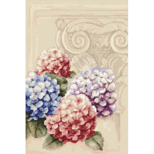 Cross Stitch Kit Hydrangeas Coricamo