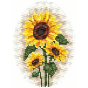  Syjinghao Stamped Cross Stitch Kits for Adults  Beginners,Sunflower Counted Cross Stitch Kits,Full Range of Needlepoint  Stamped Kits Needlecrafts Arts and Crafts Embroidery for Home Decor,12x16