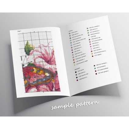 W 8521 Online Pattern PDF - Χρωματοποιημένο γυαλί Angel 2