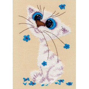 Cross stitch kit - Cat - policeman - Coricamo