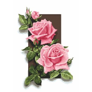 Z 10087 Cross Stitch Kit - Roses 3D