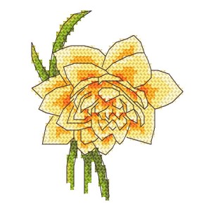 GC 10255 Cross stitch pattern - Daffodil