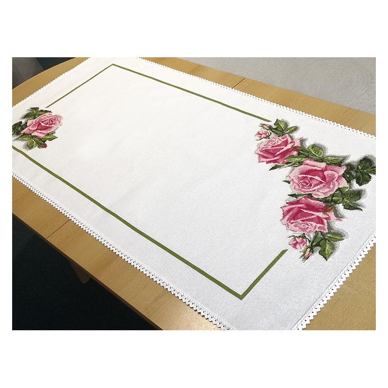 Cross stitch pattern - Table runner - White embroidery