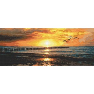 Zn 10282 Cross Stitch Tapestry Kit - Längtande efter havet