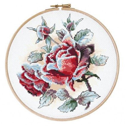 Zn 10305 Cross Stitch Tapestry Kit - Frostierte Rosen