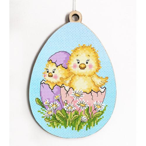 Cross Stitch Kit Egg With Easter Bunny