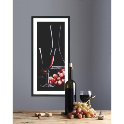 Wine cross stitch, Wine Glass cross stitch pattern, Waterc - Inspire Uplift